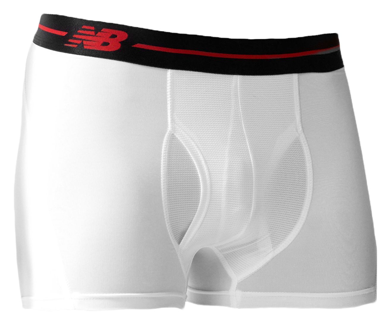 Sport Trunk 3", White with Black & Red