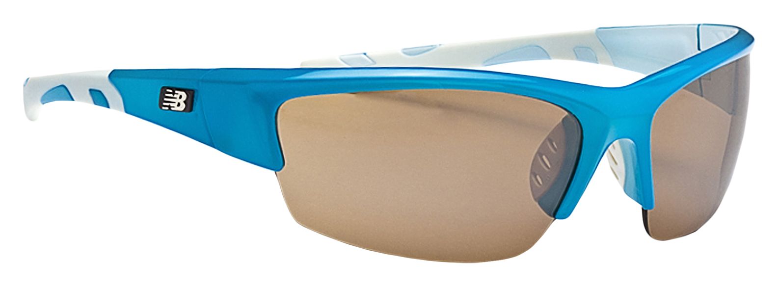 Lightweight Impact Sunglasses, Blue with White