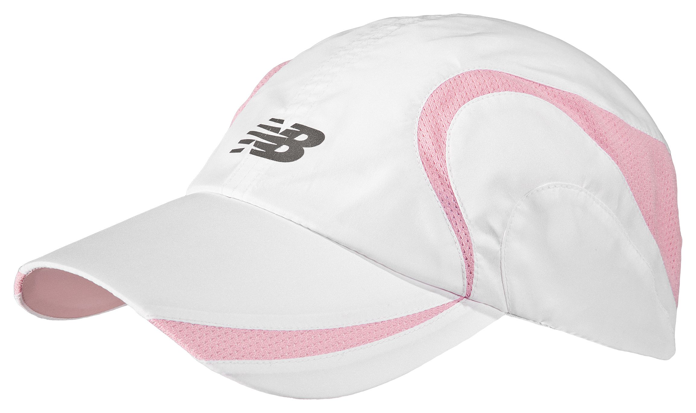 Momentum Pace Cap, White with Pink