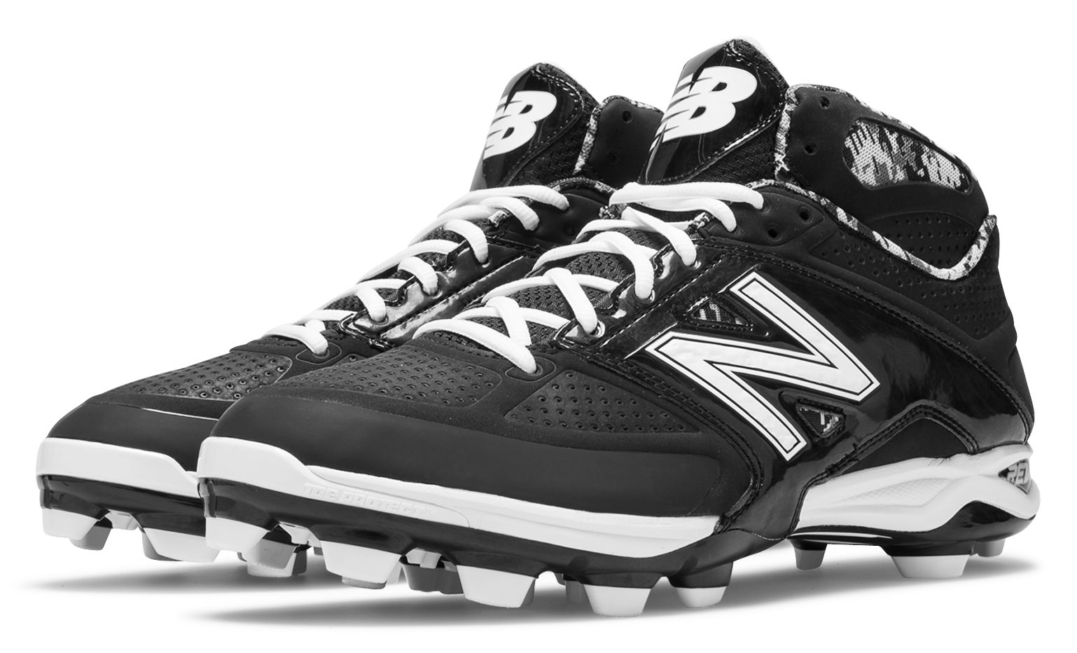 New Balance Mid Cut 4040v2 Tpu Molded Cleat Mens Shoes Black