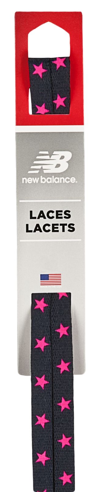 Printed 3/8" Flat Lace, Black with Pink