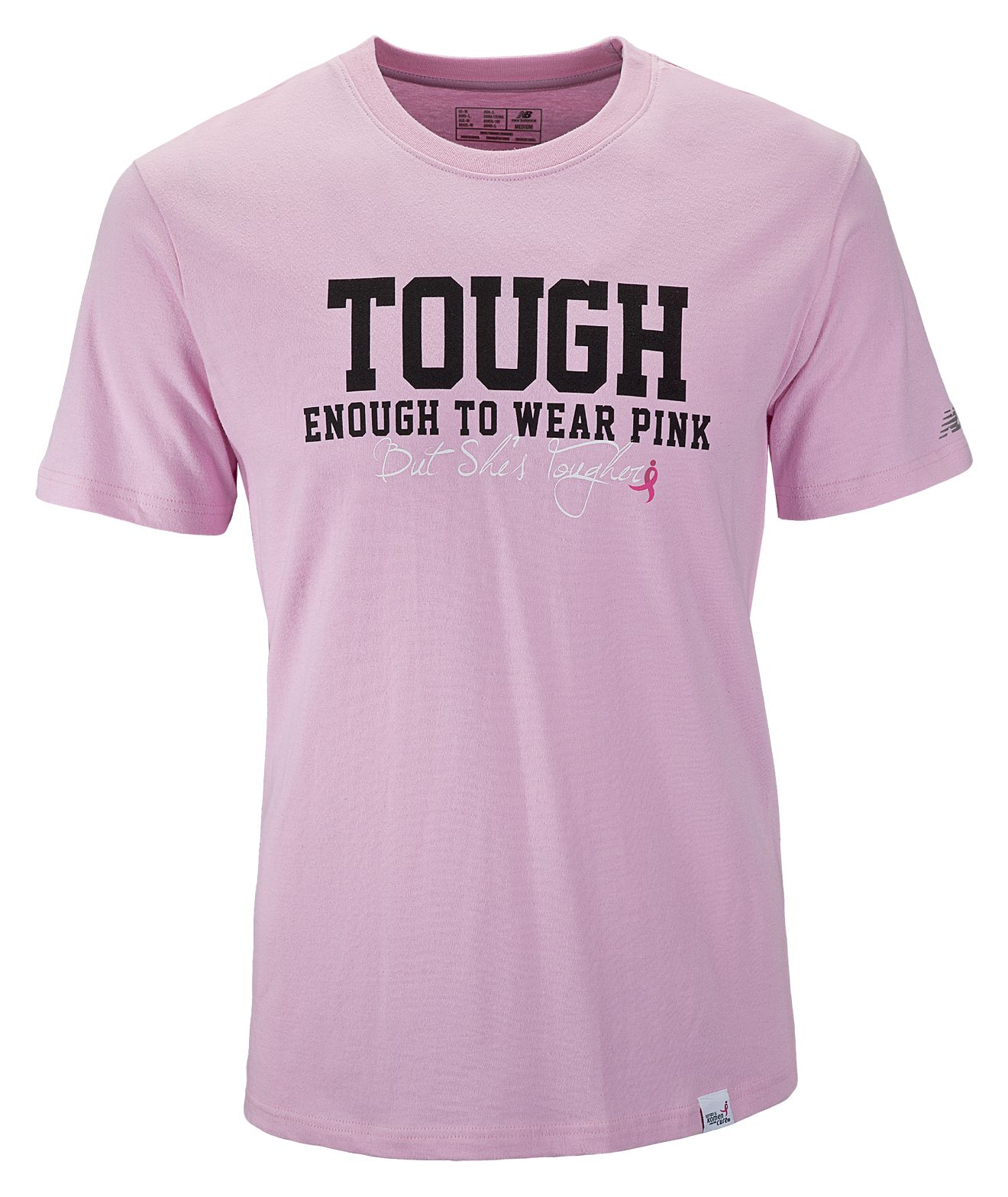 She's Tougher Tee, Lilac with Black