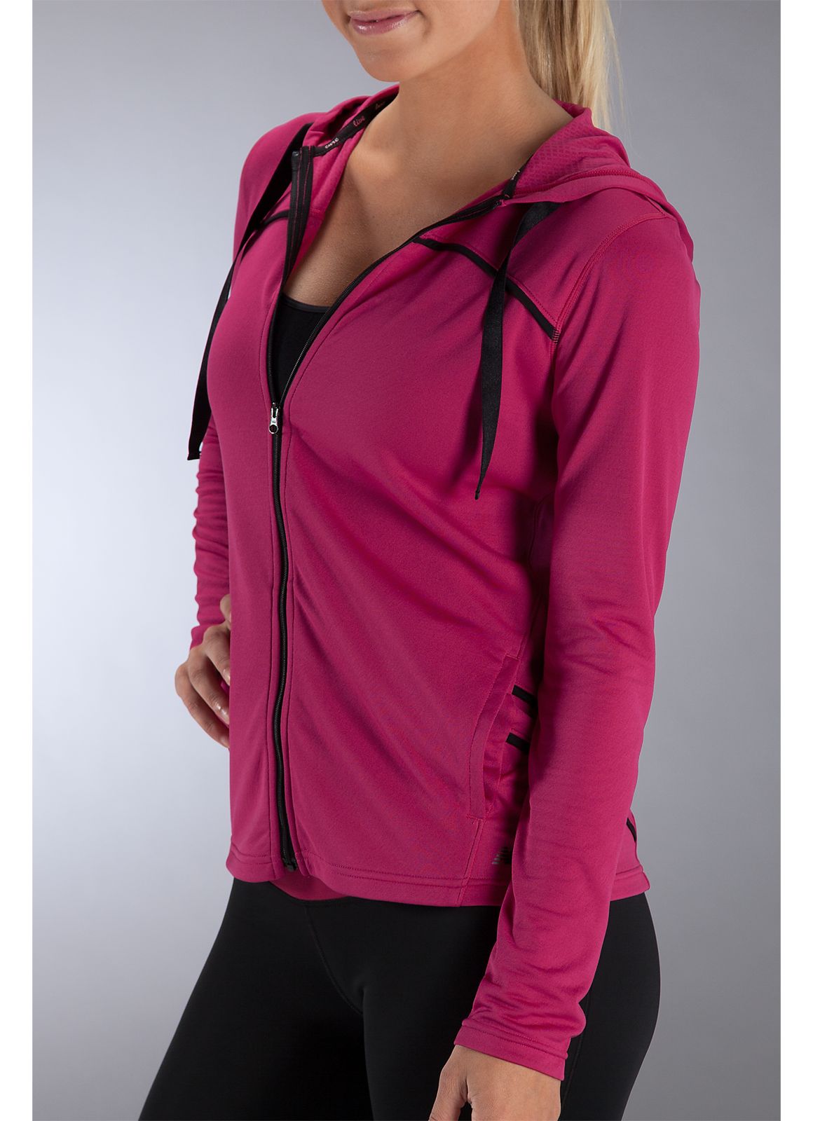 Stride Jacket, Sangria with Black
