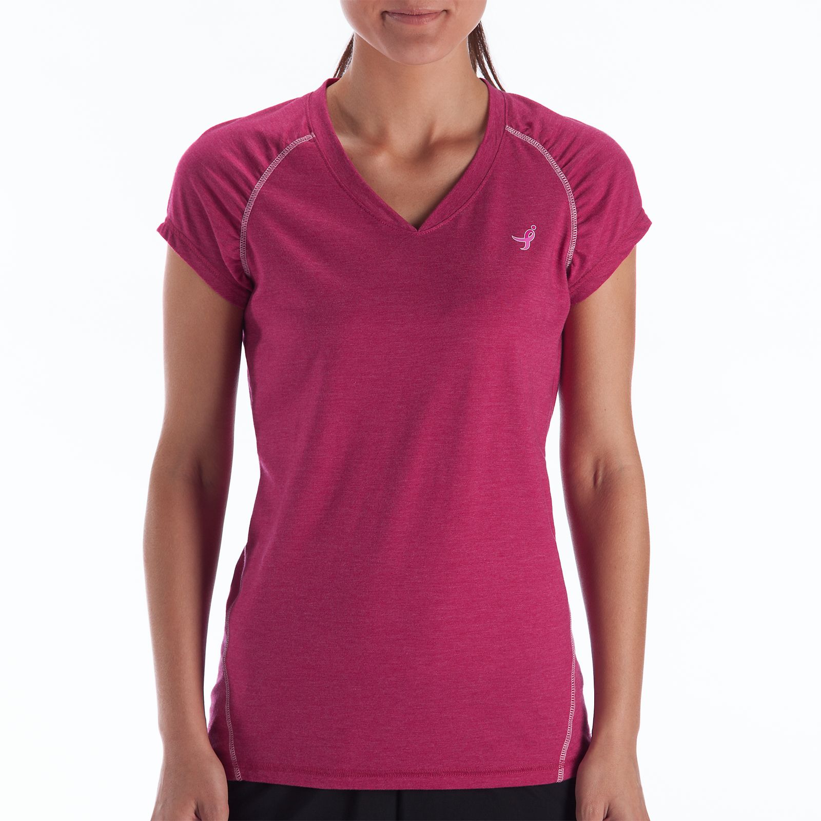 Heather Short Sleeve, Sangria with Cotton Candy