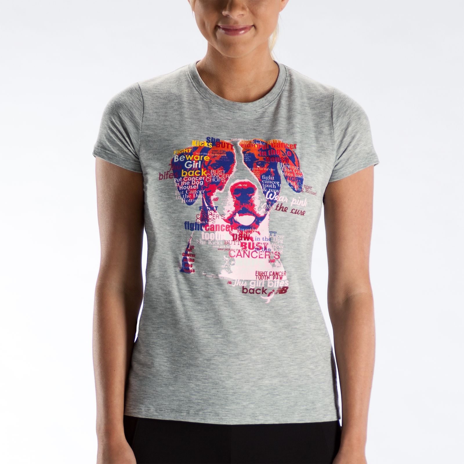 Lace Up Bites Tee, Athletic Grey