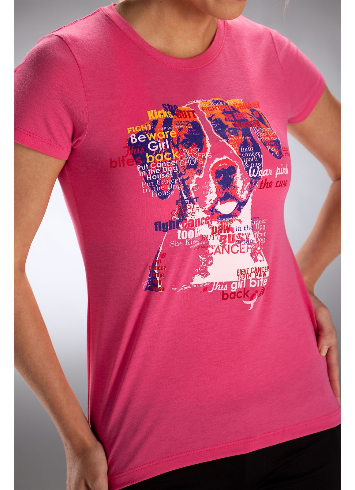 Lace Up Bites Tee, Magenta