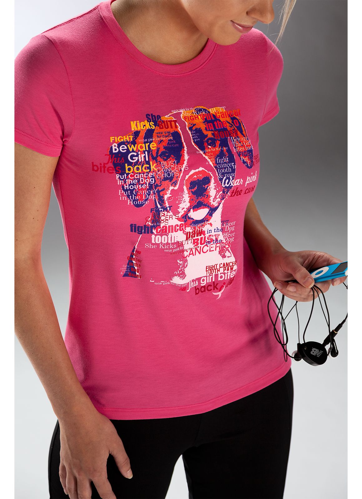 Lace Up Bites Tee, Magenta