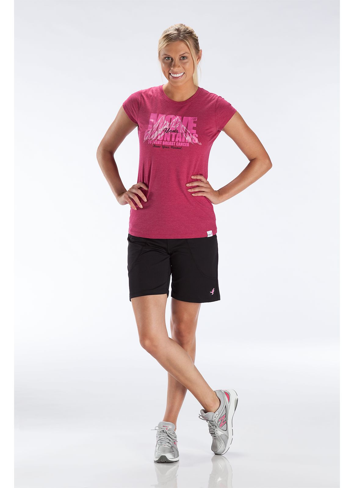 LU Move Mountains Tee, Sangria