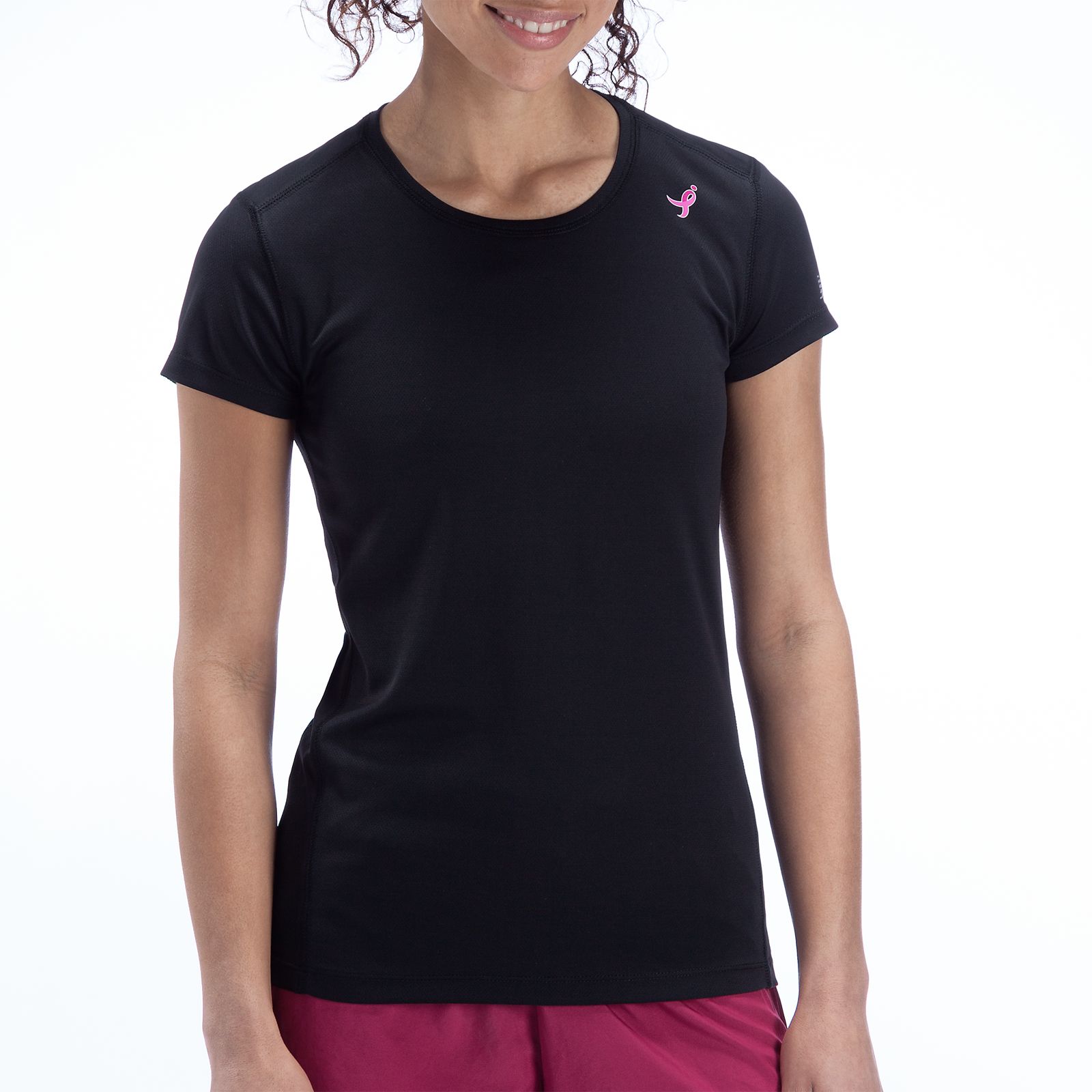 Go 2 Short Sleeve, Black with Sangria