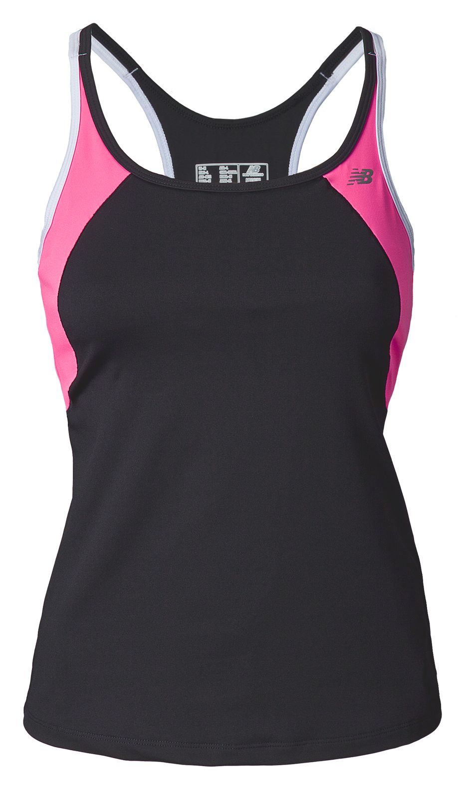Tonic Top, Black with Pink