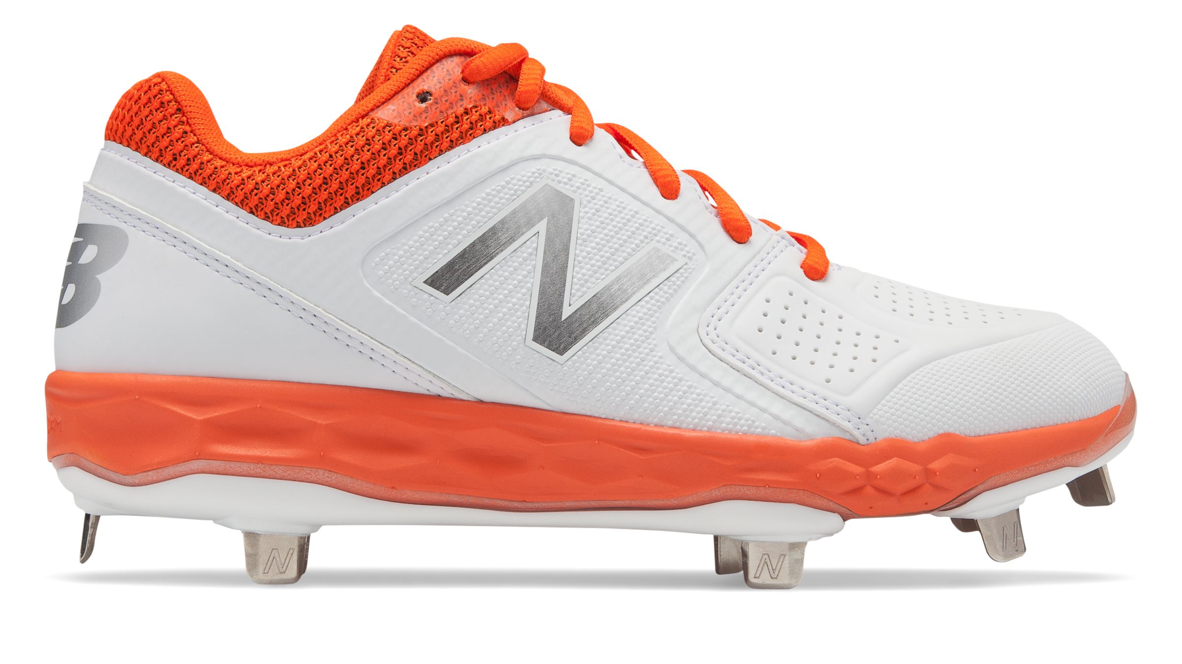 red and white new balance cleats