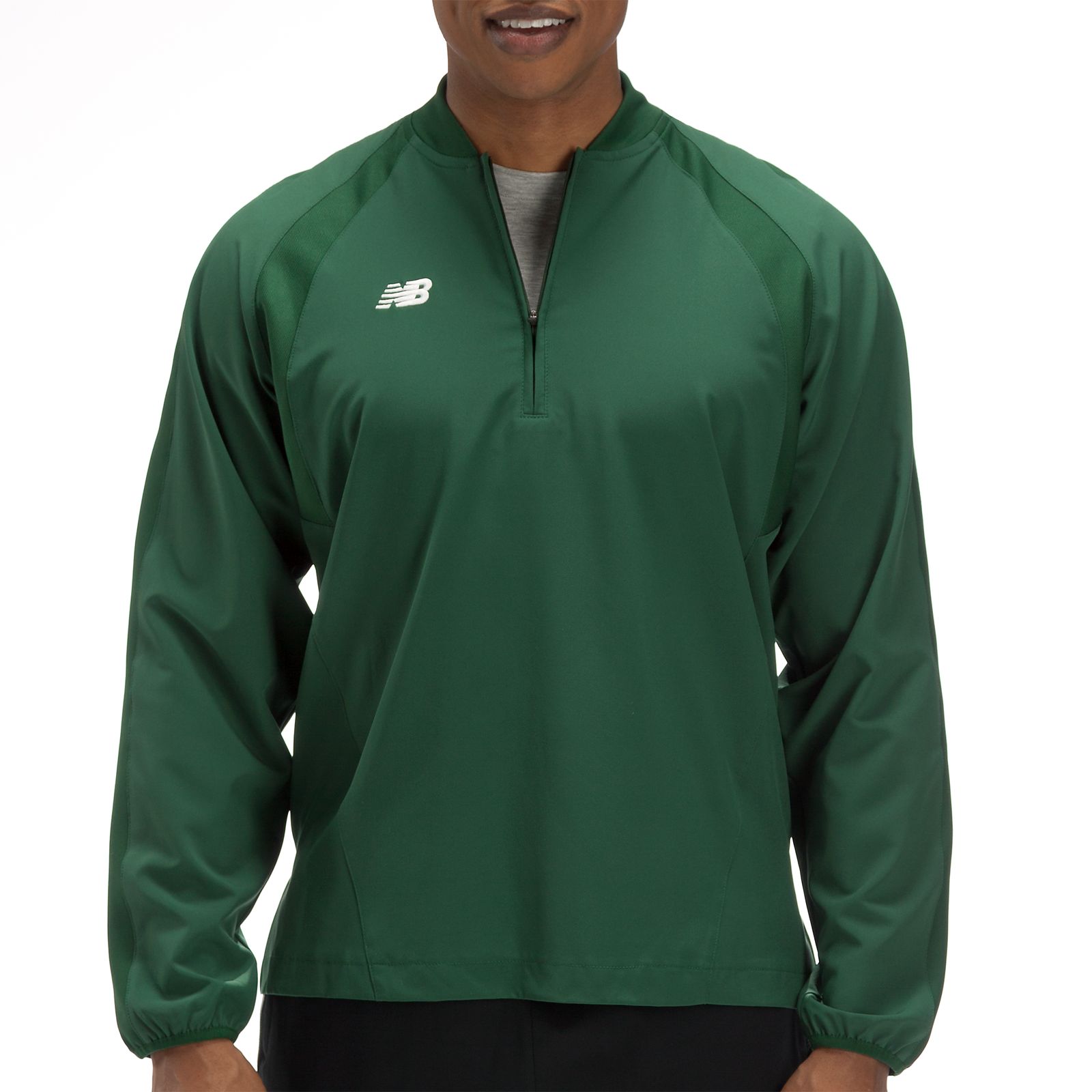 High Heat Half Zip Jacket, Team Dark Green