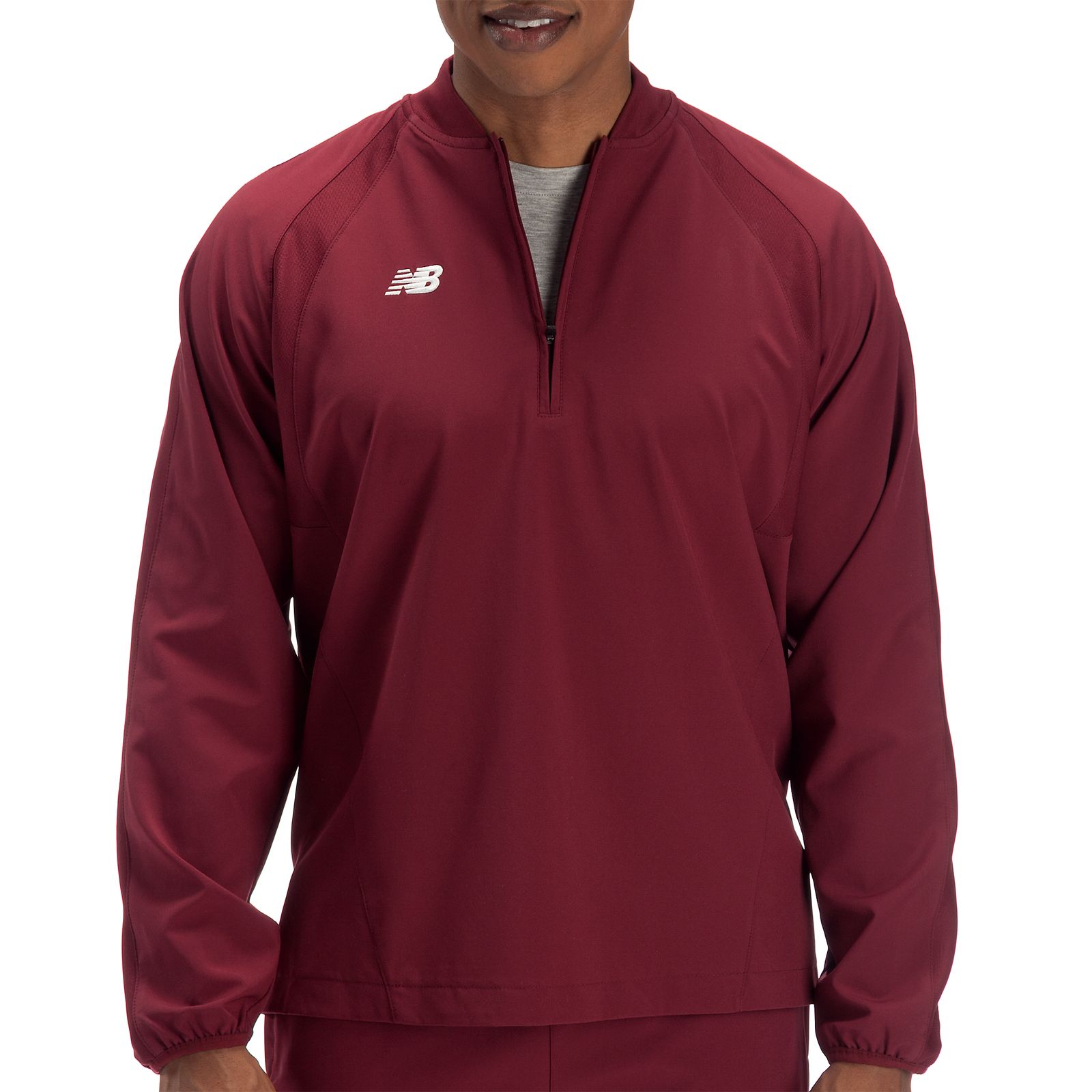 High Heat Half Zip Jacket, Team Cardinal