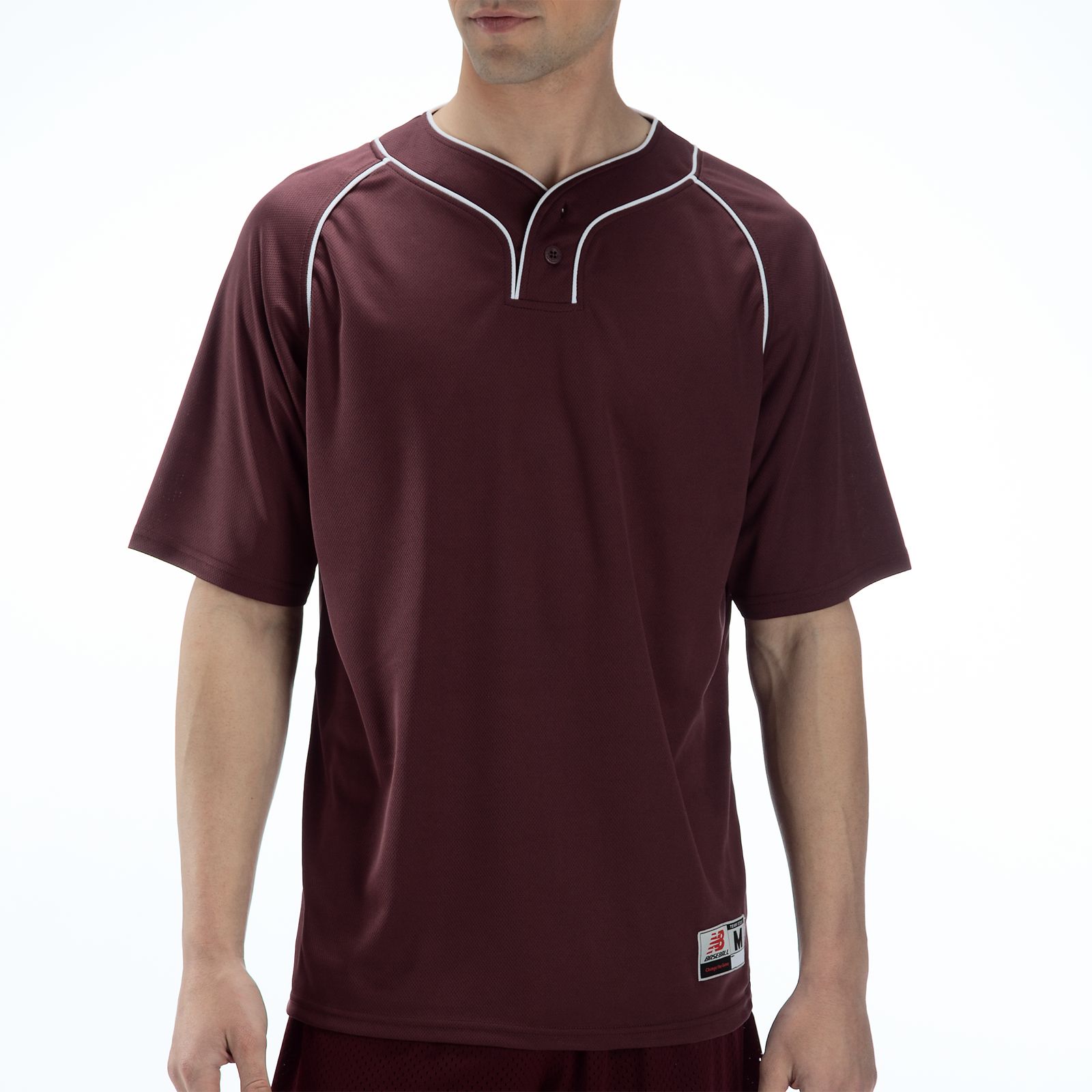Two Button Jersey, Maroon