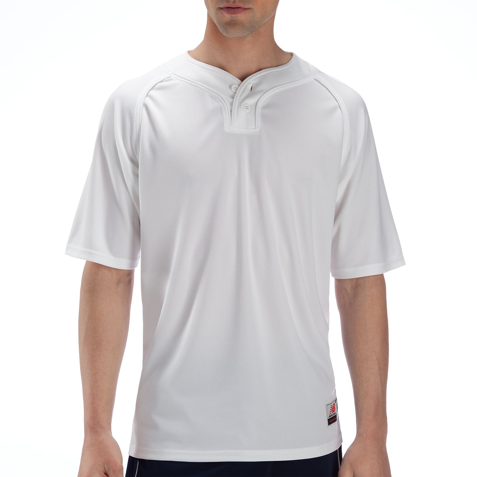 Two Button Jersey, White
