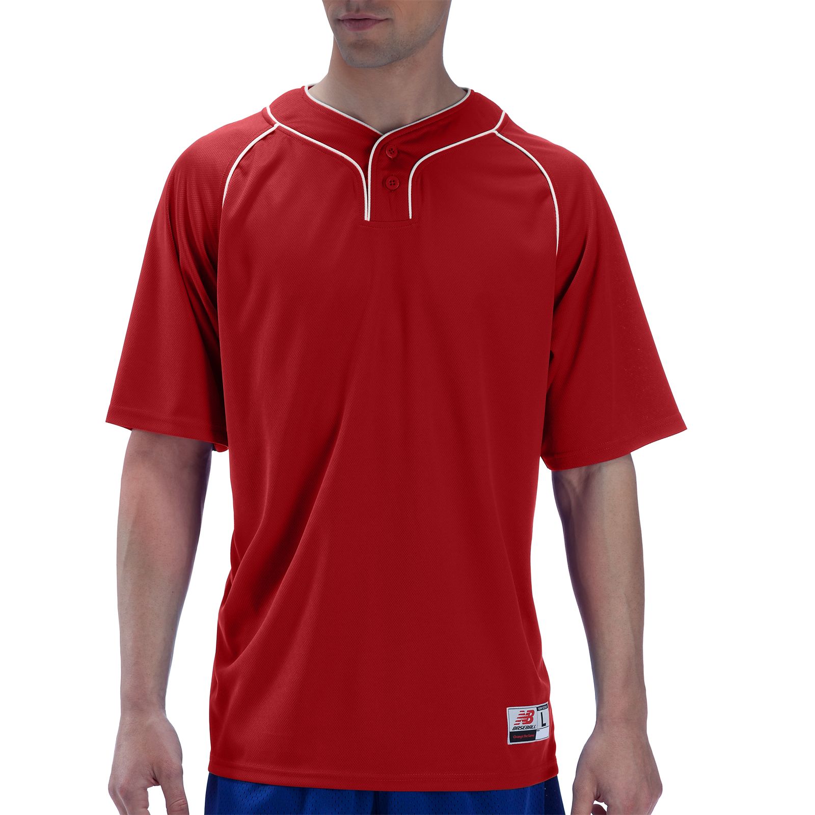 Two Button Jersey, Red