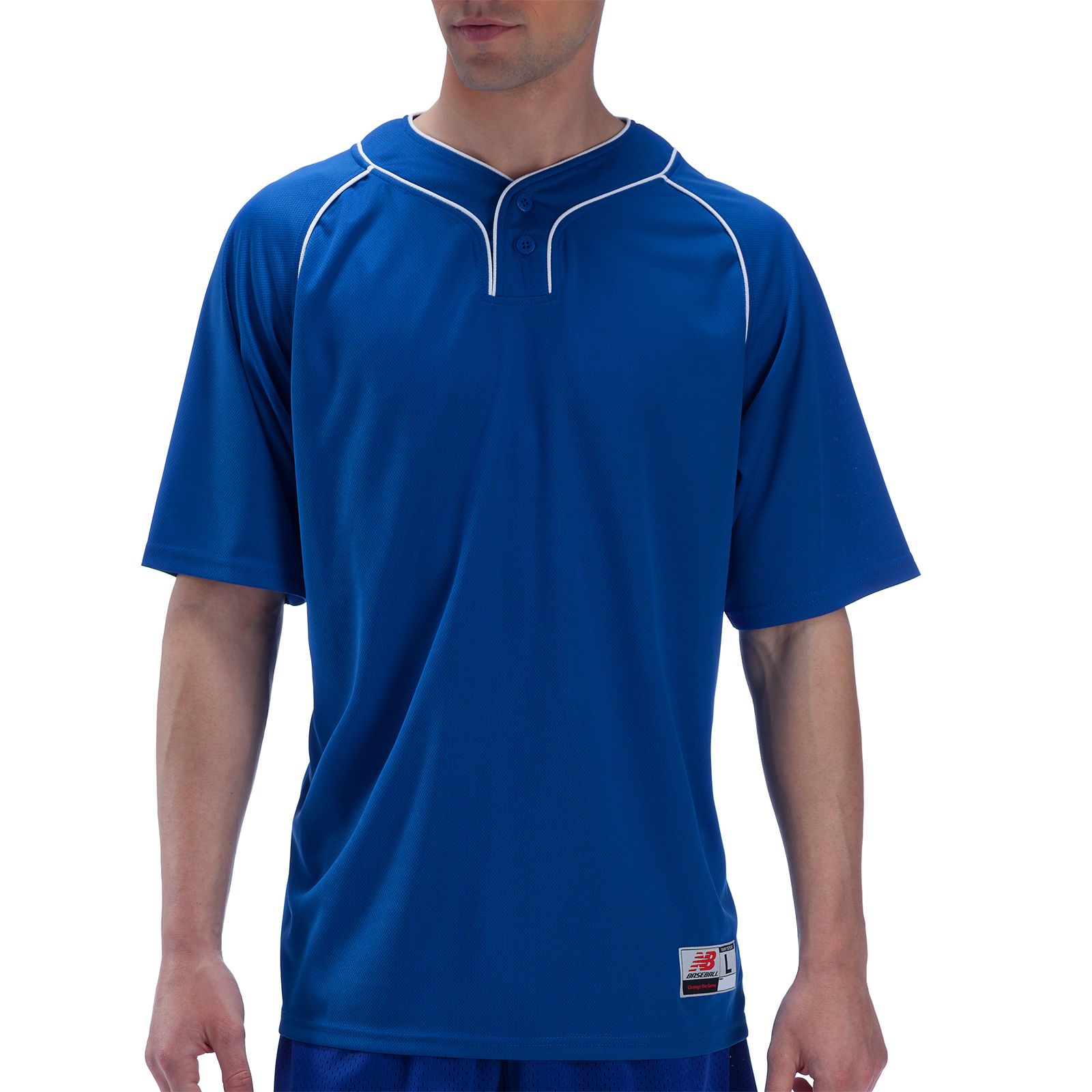 Two Button Jersey, Blue