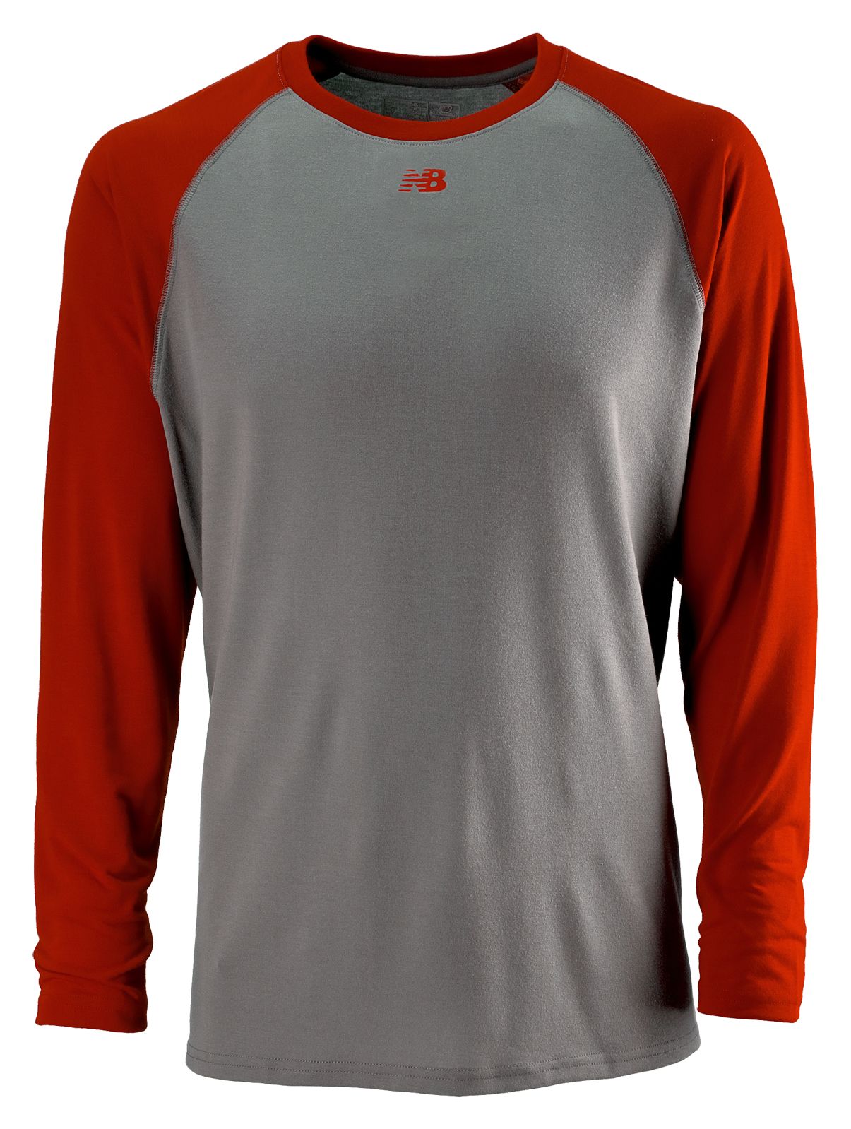 Raglan Tech Tee, Team Red with Grey