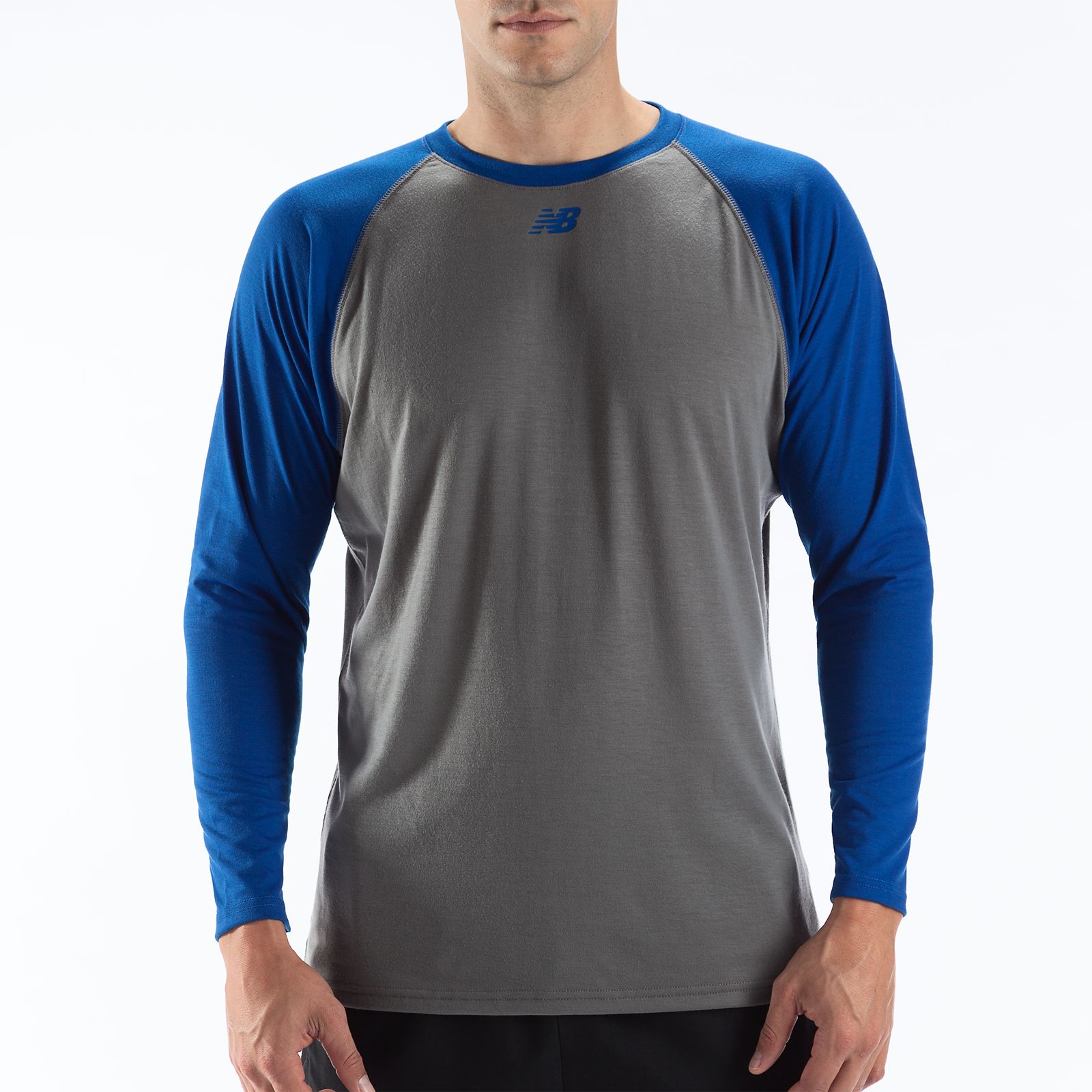 Raglan Tech Tee, Team Royal with Grey