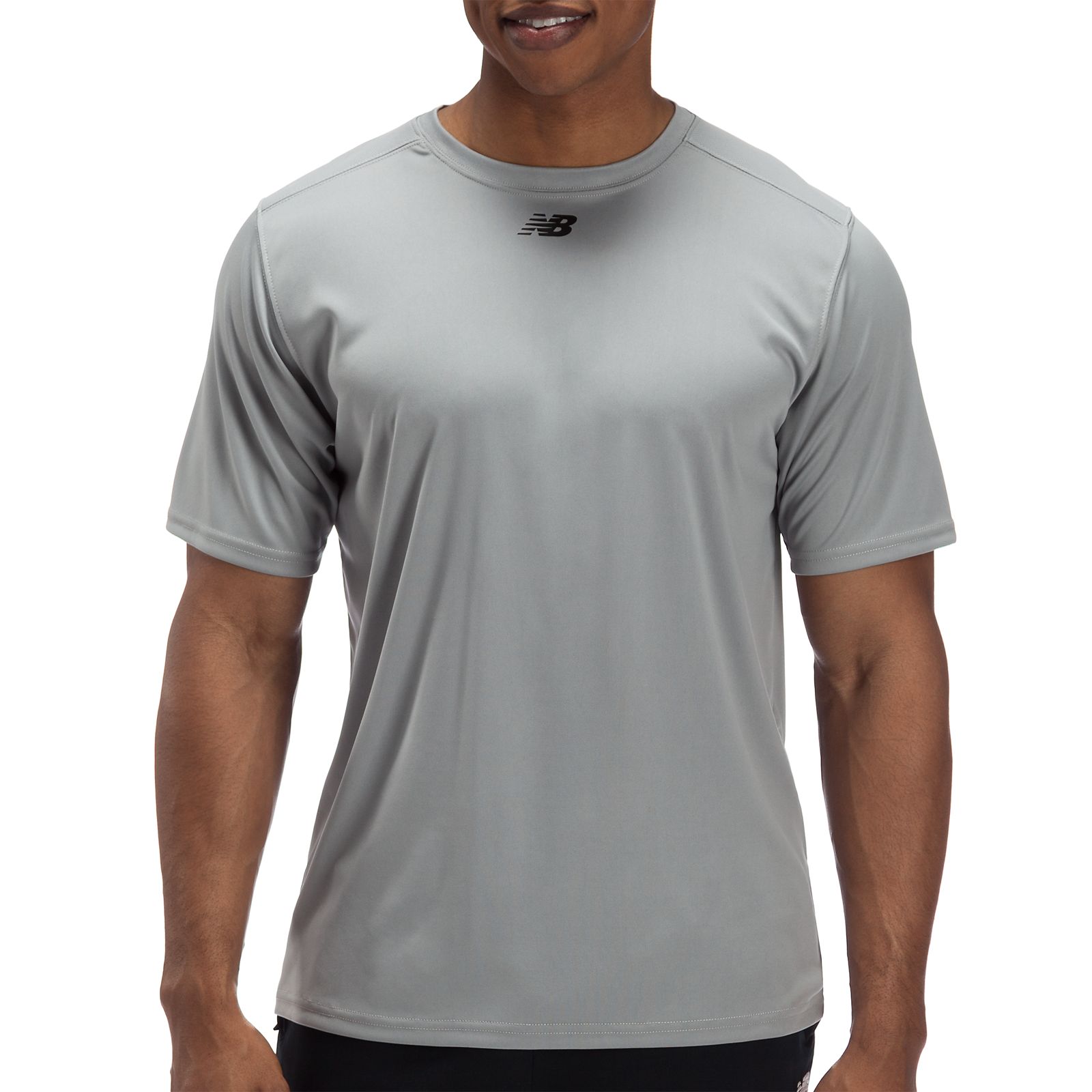 Short Sleeve Power Top, Light Grey