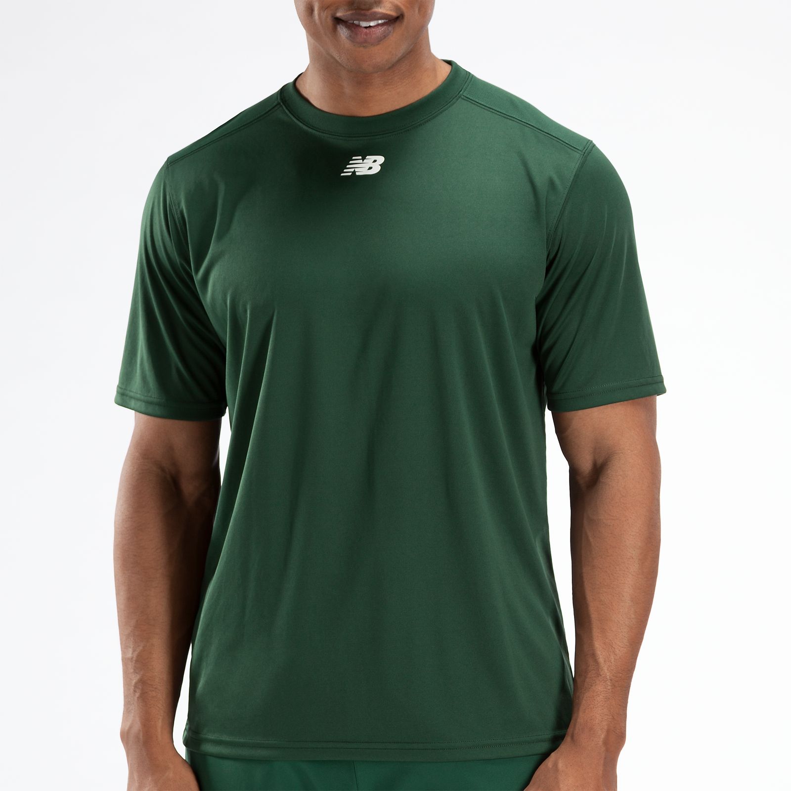 Short Sleeve Power Top, Team Dark Green