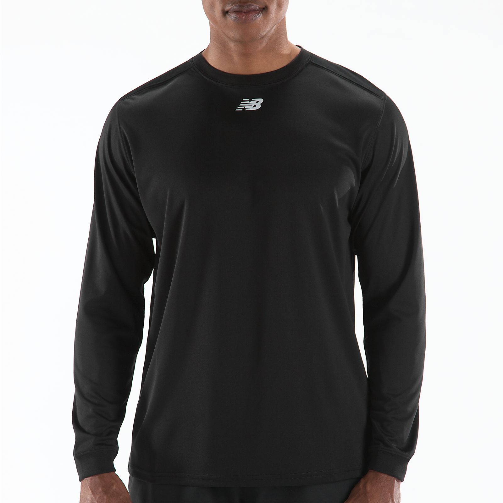 Long Sleeve Power Top, Team Black