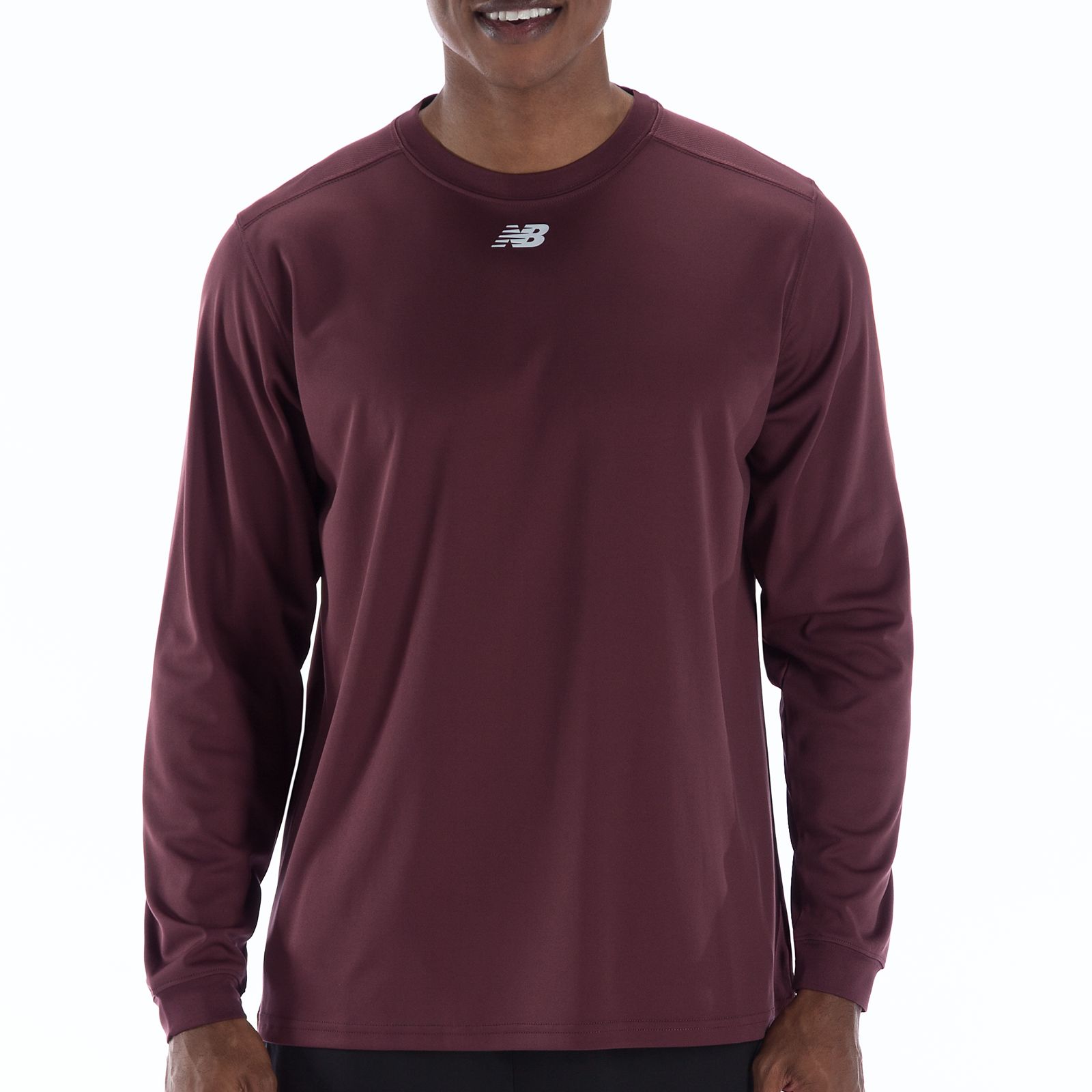 Long Sleeve Power Top, Team Maroon