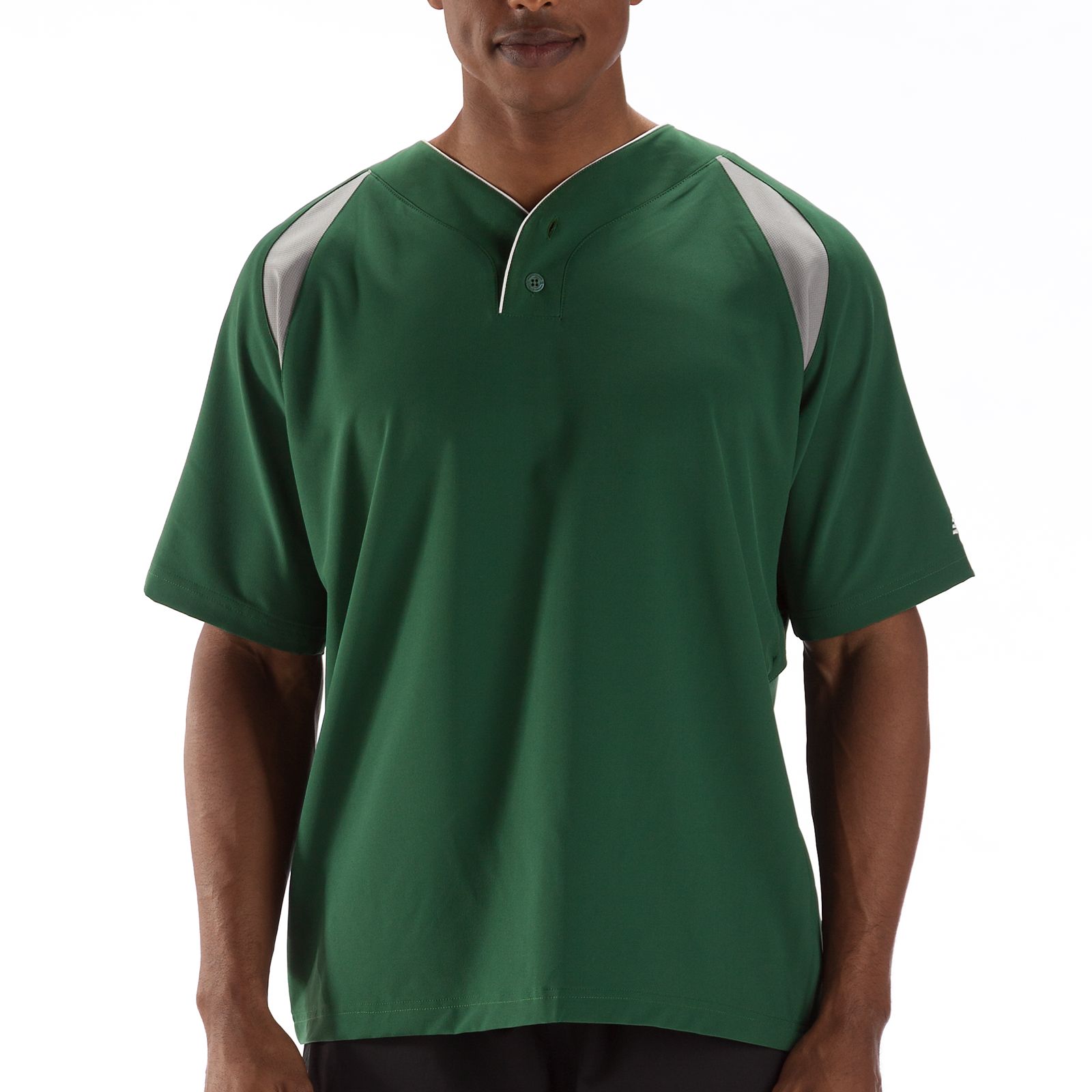Pro Elite Short Sleeve Jacket, Team Dark Green with Athletic Grey