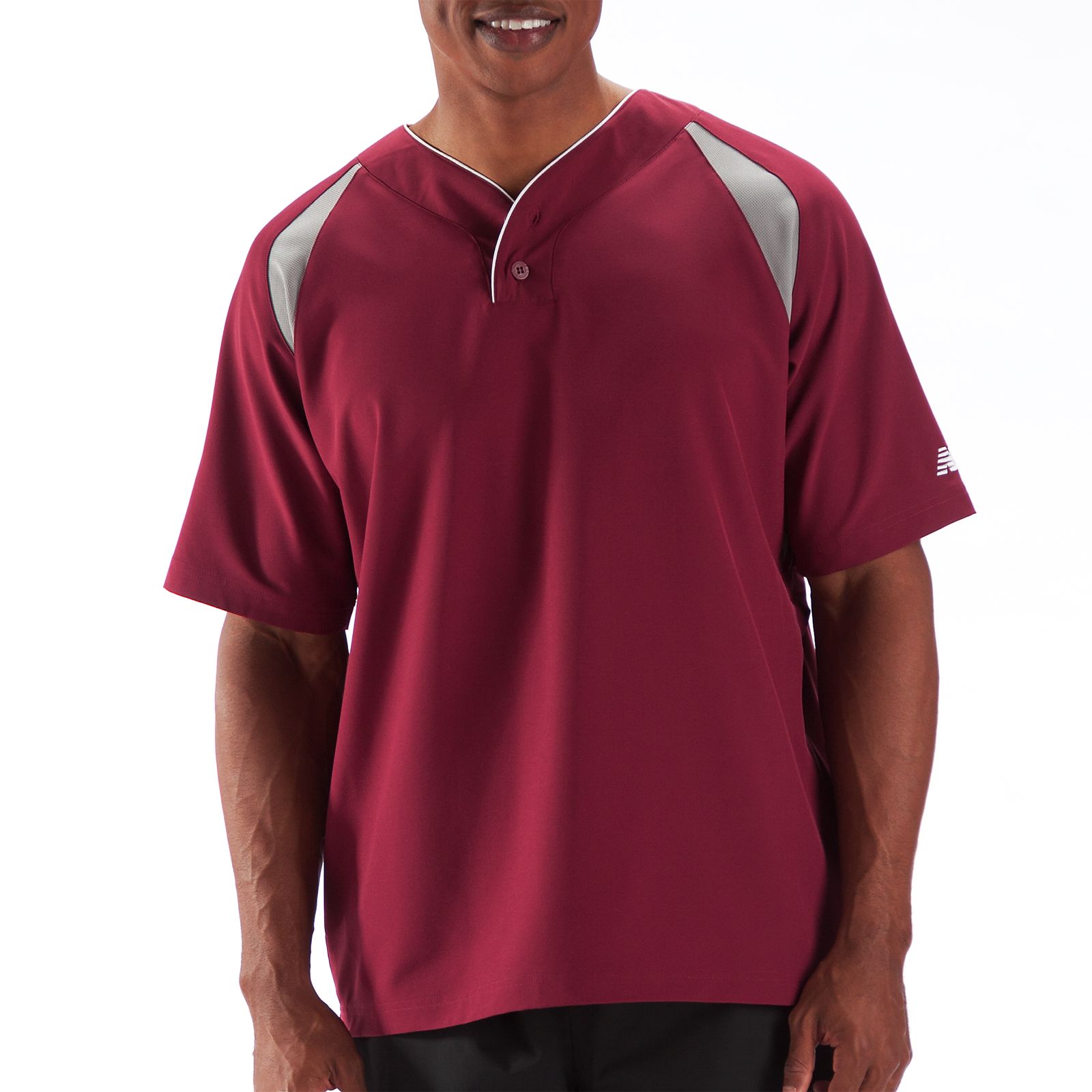 Pro Elite Short Sleeve Jacket, Team Cardinal with Athletic Grey