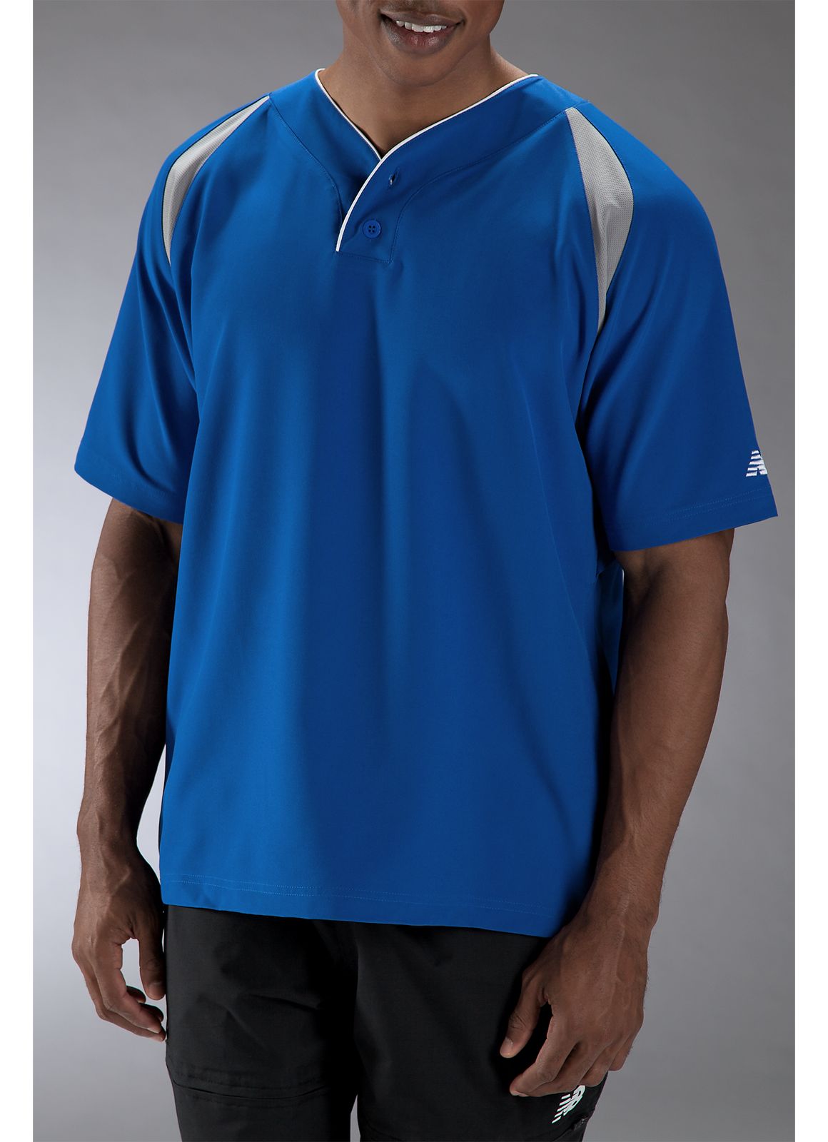 Pro Elite Short Sleeve Jacket, Team Royal with Athletic Grey
