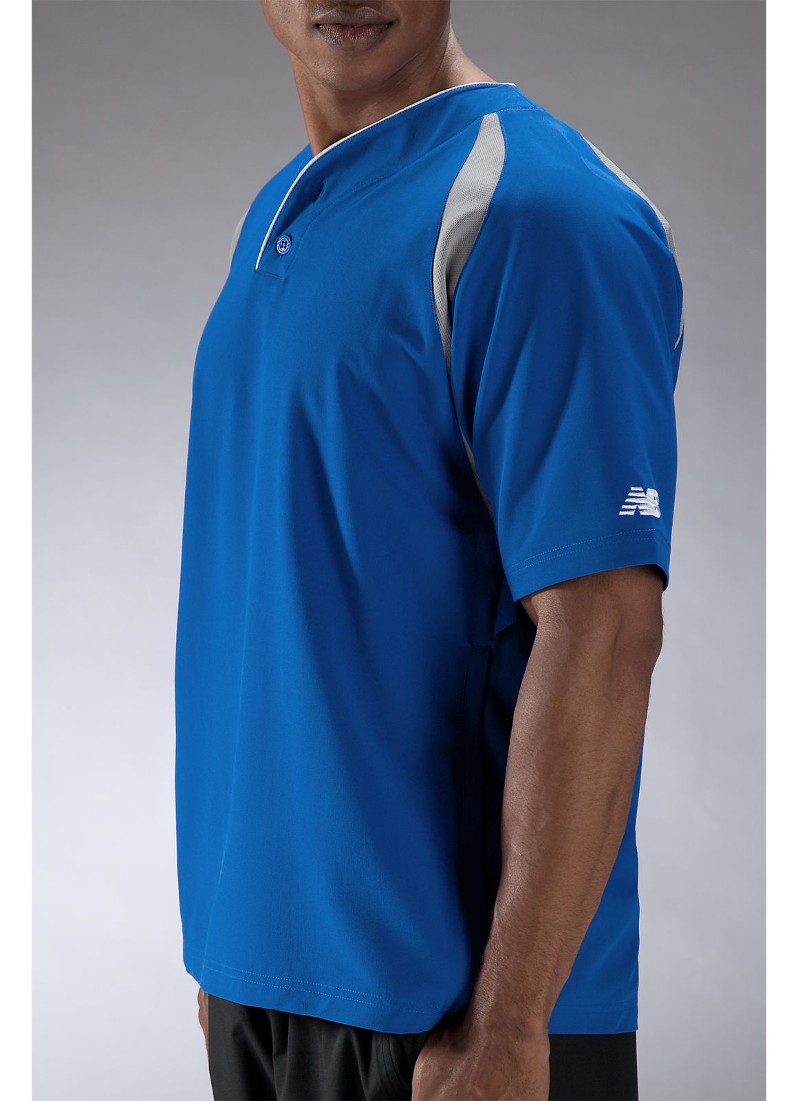 Pro Elite Short Sleeve Jacket, Team Royal with Athletic Grey