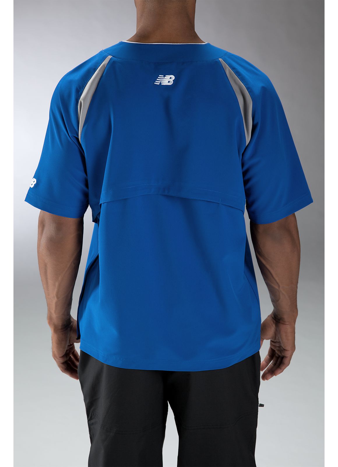 Pro Elite Short Sleeve Jacket, Team Royal with Athletic Grey