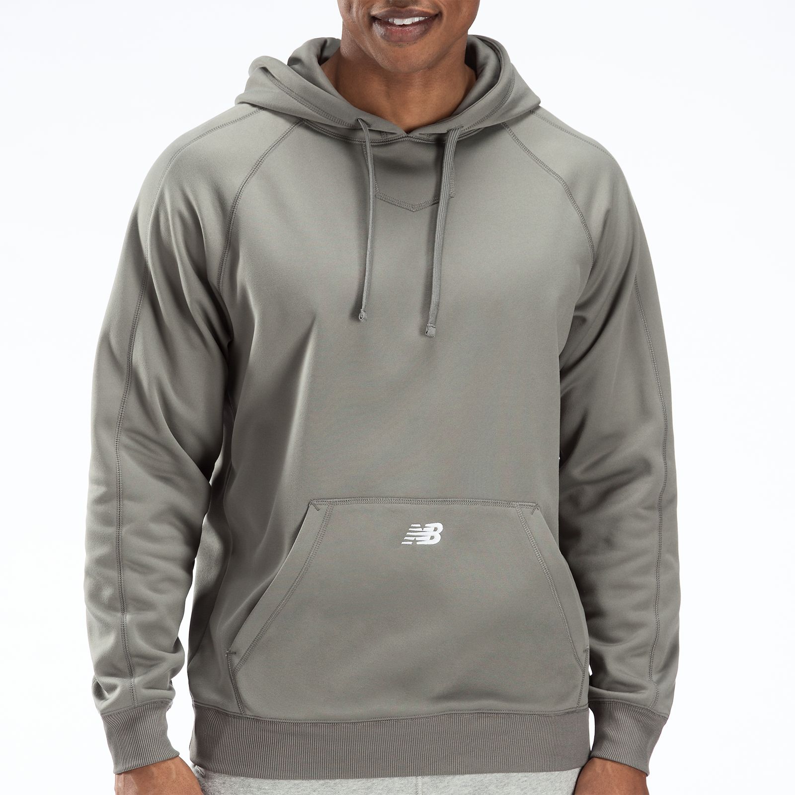 Performance Fleece Hoodie, Athletic Grey