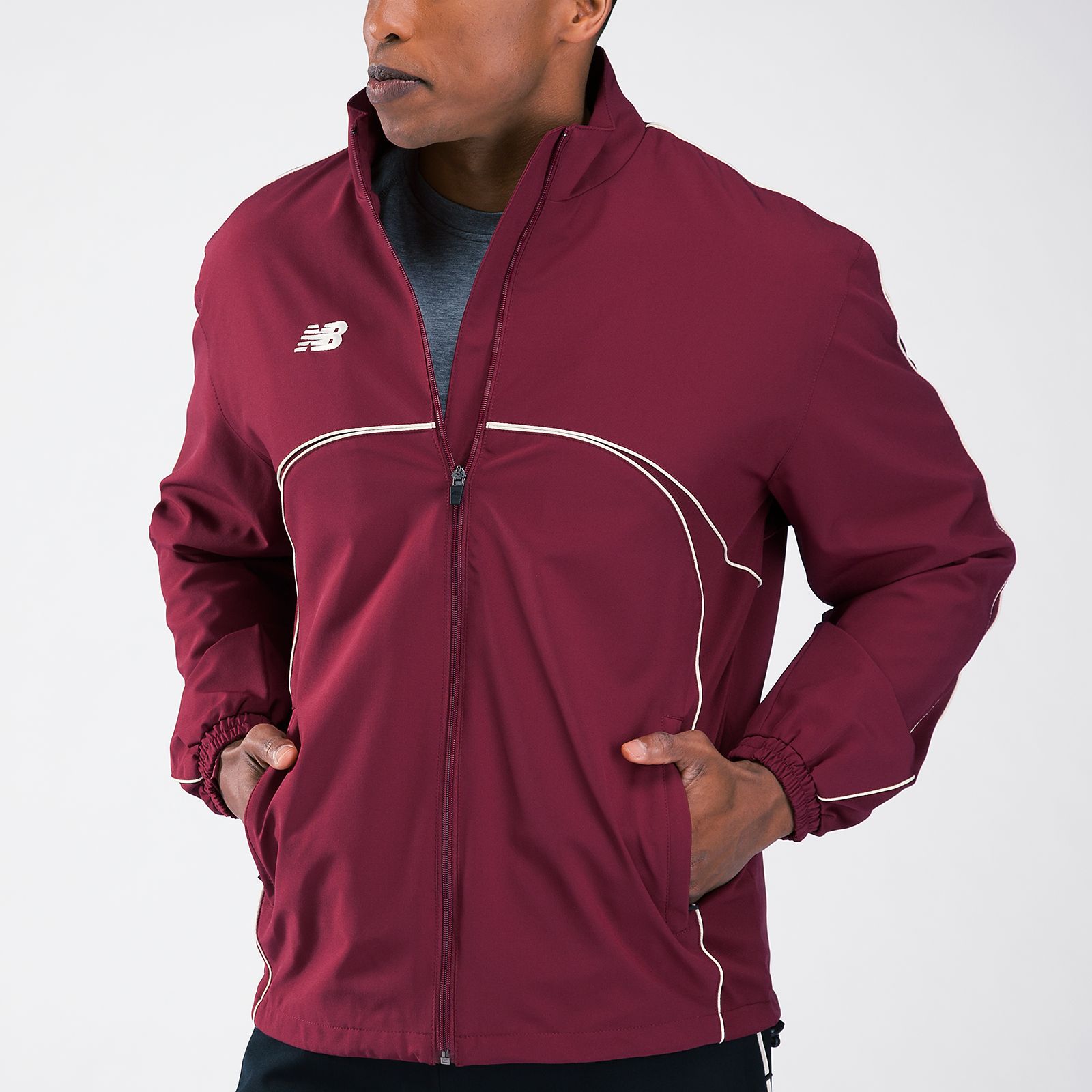 Zone Warm Up Jacket, Team Cardinal