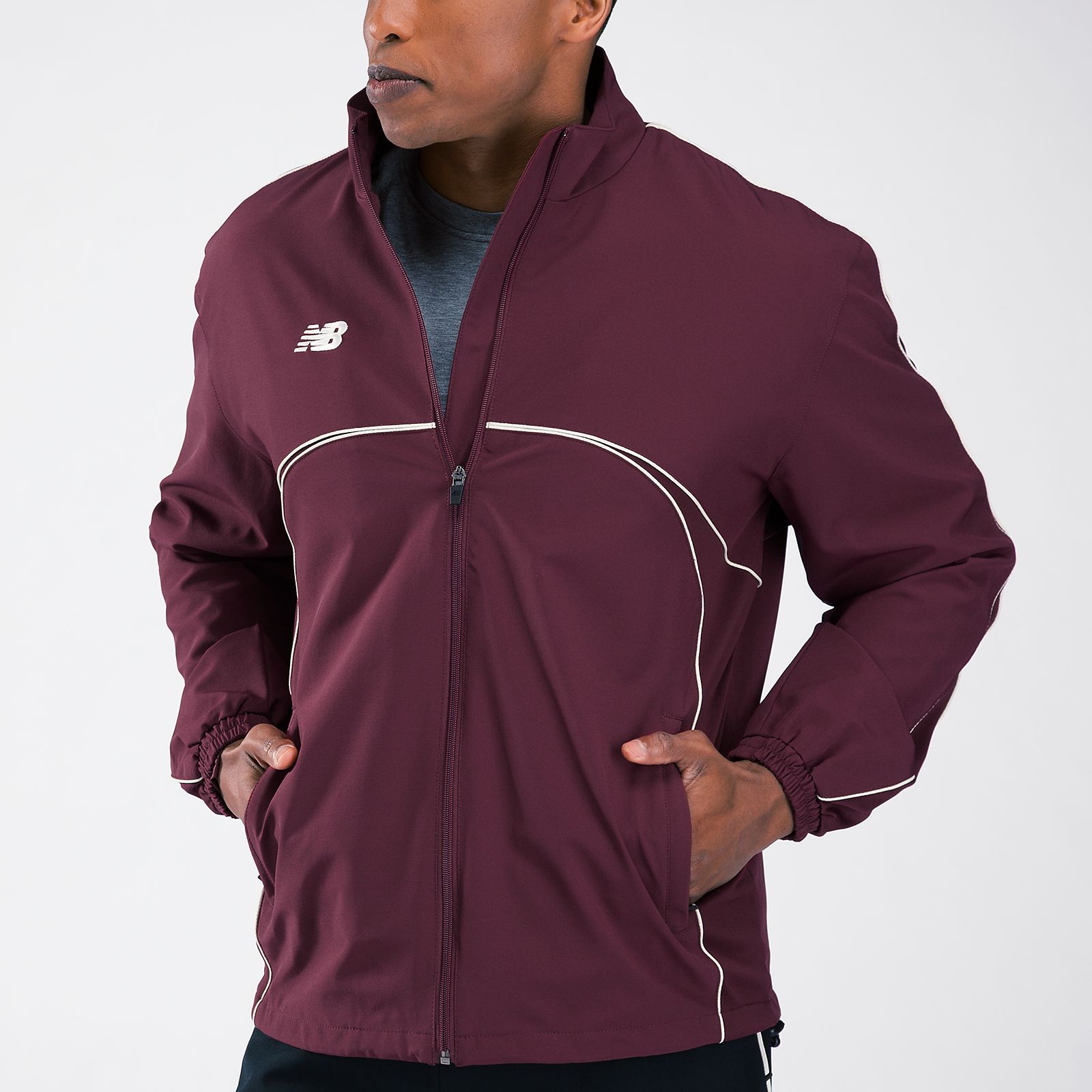 Zone Warm Up Jacket, Team Maroon