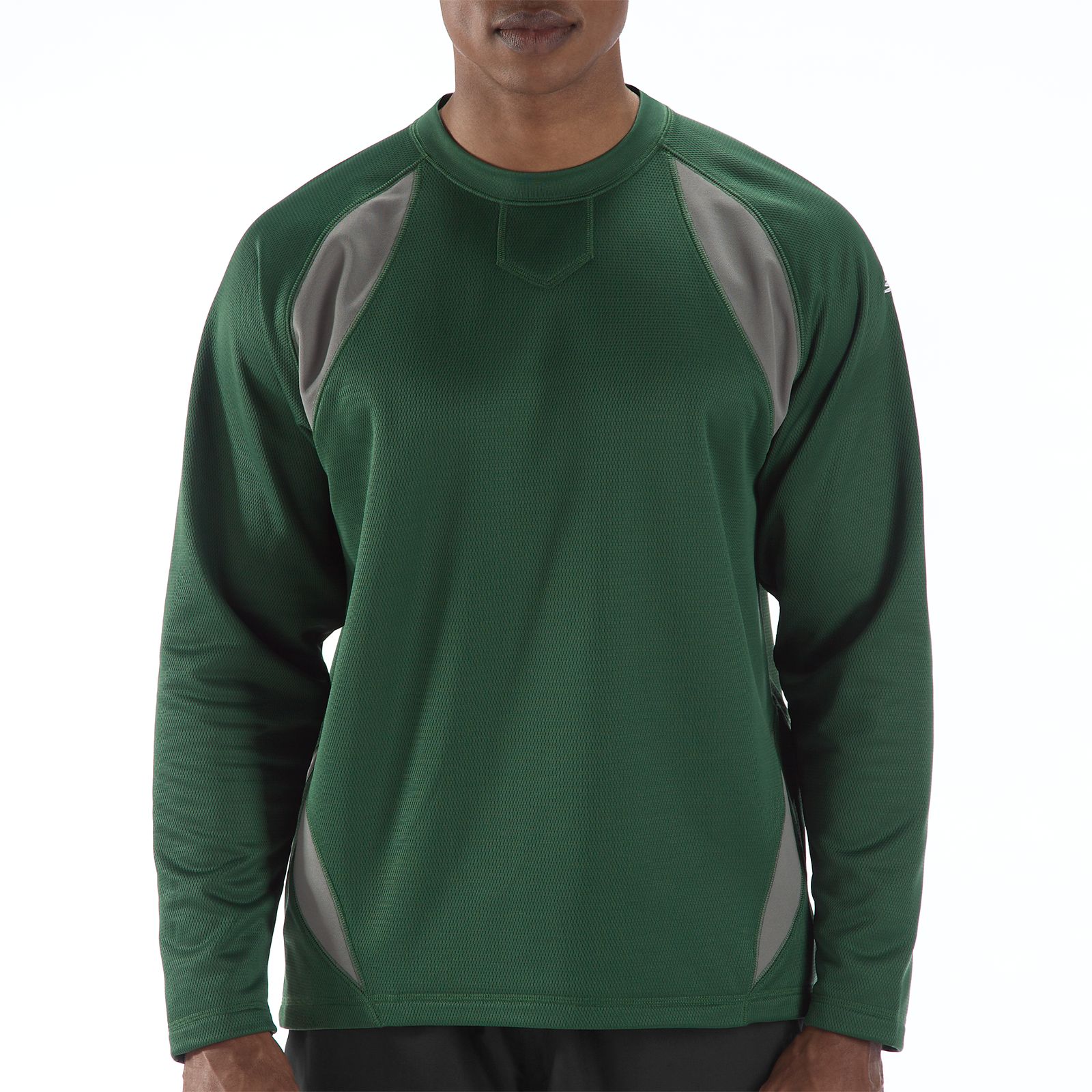 Performance Fleece Pullover, Team Dark Green with Athletic Grey