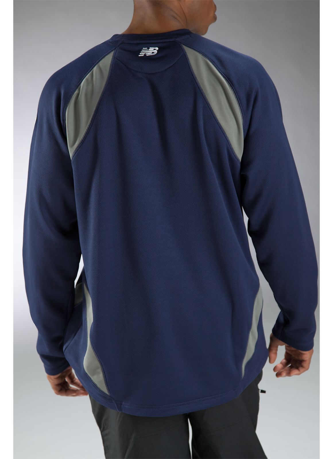 Performance Fleece Pullover, Team Navy with Athletic Grey