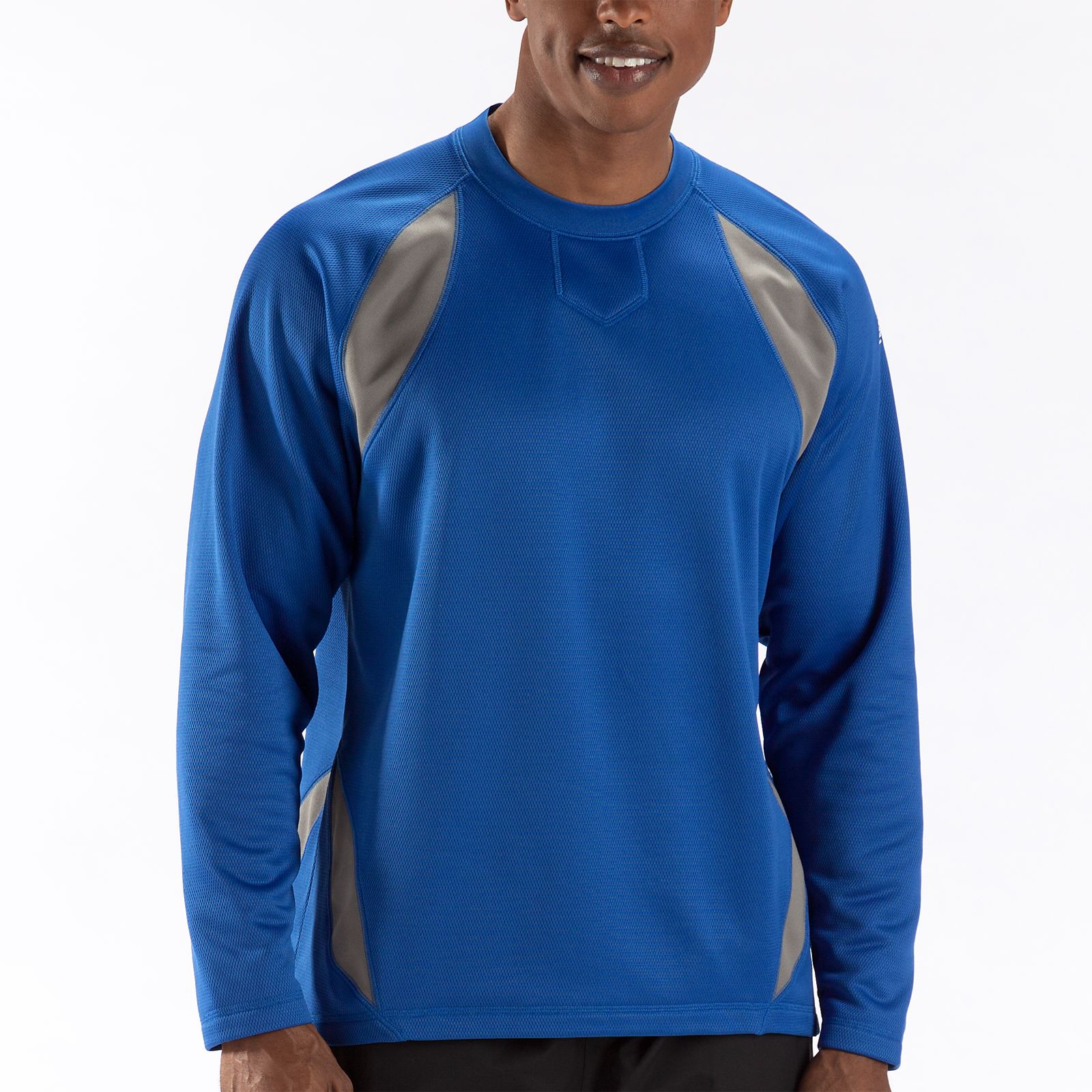 Performance Fleece Pullover, Team Royal with Grey