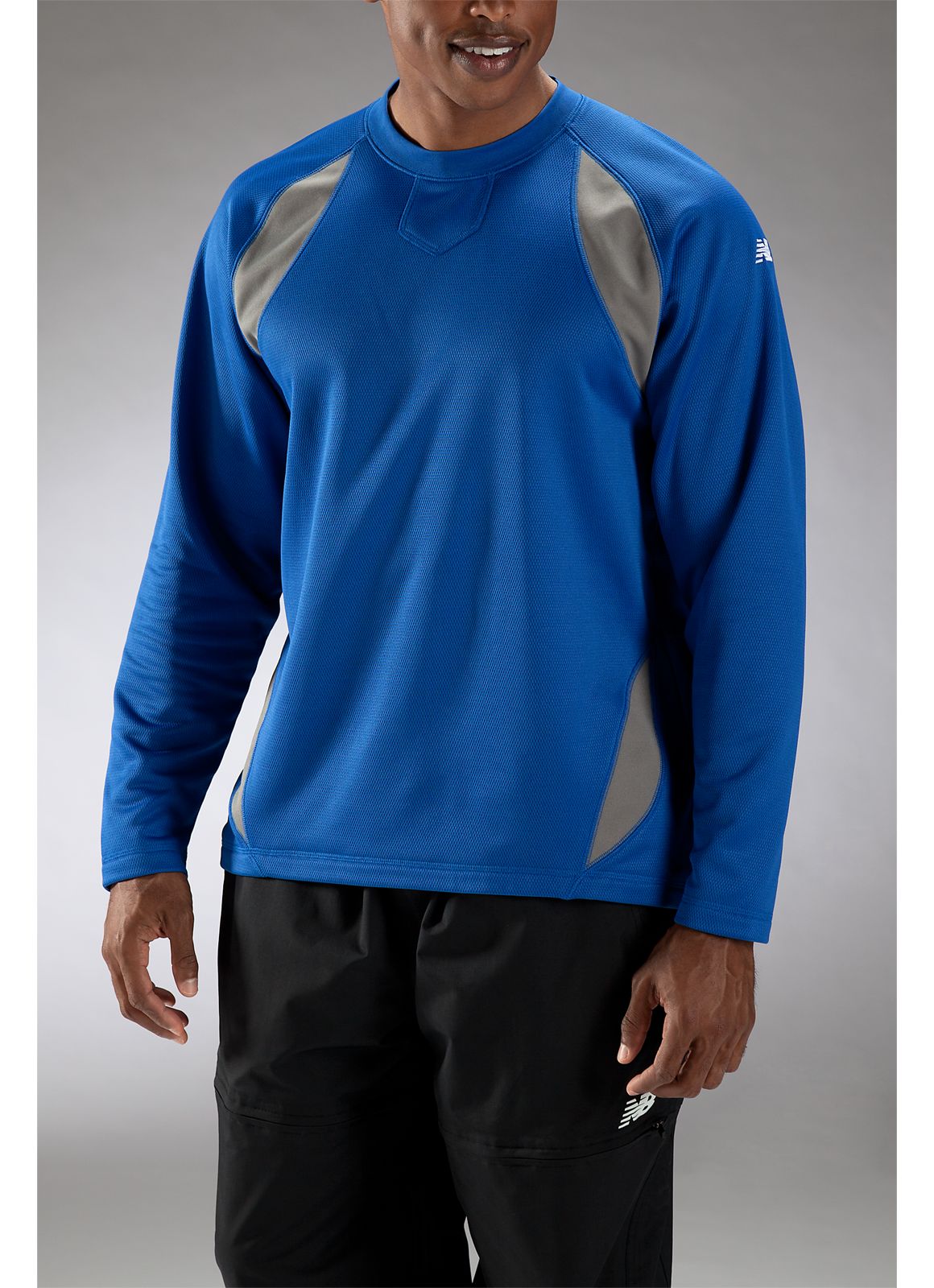 Performance Fleece Pullover, Team Royal with Grey