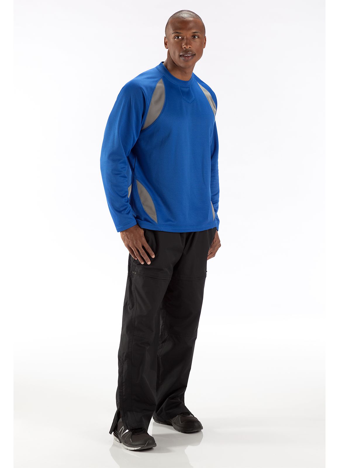 Performance Fleece Pullover, Team Royal with Grey