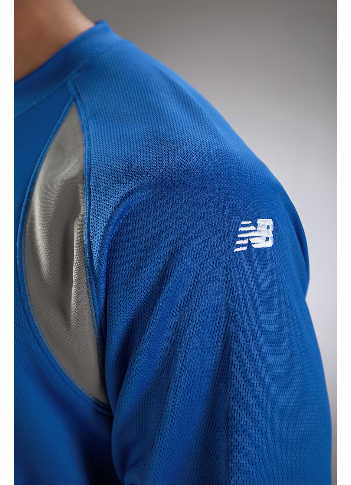 Performance Fleece Pullover, Team Royal with Grey