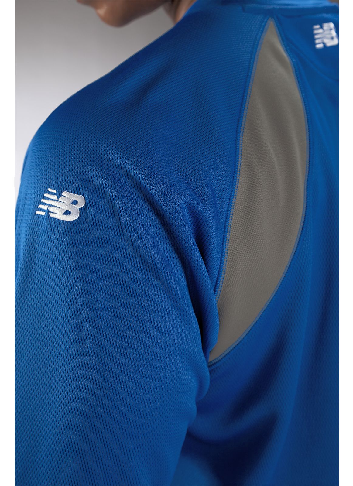 Performance Fleece Pullover, Team Royal with Grey