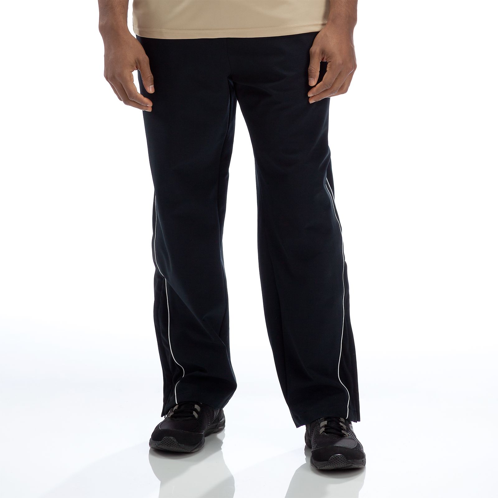 Team Warm Up Pant, Black with White