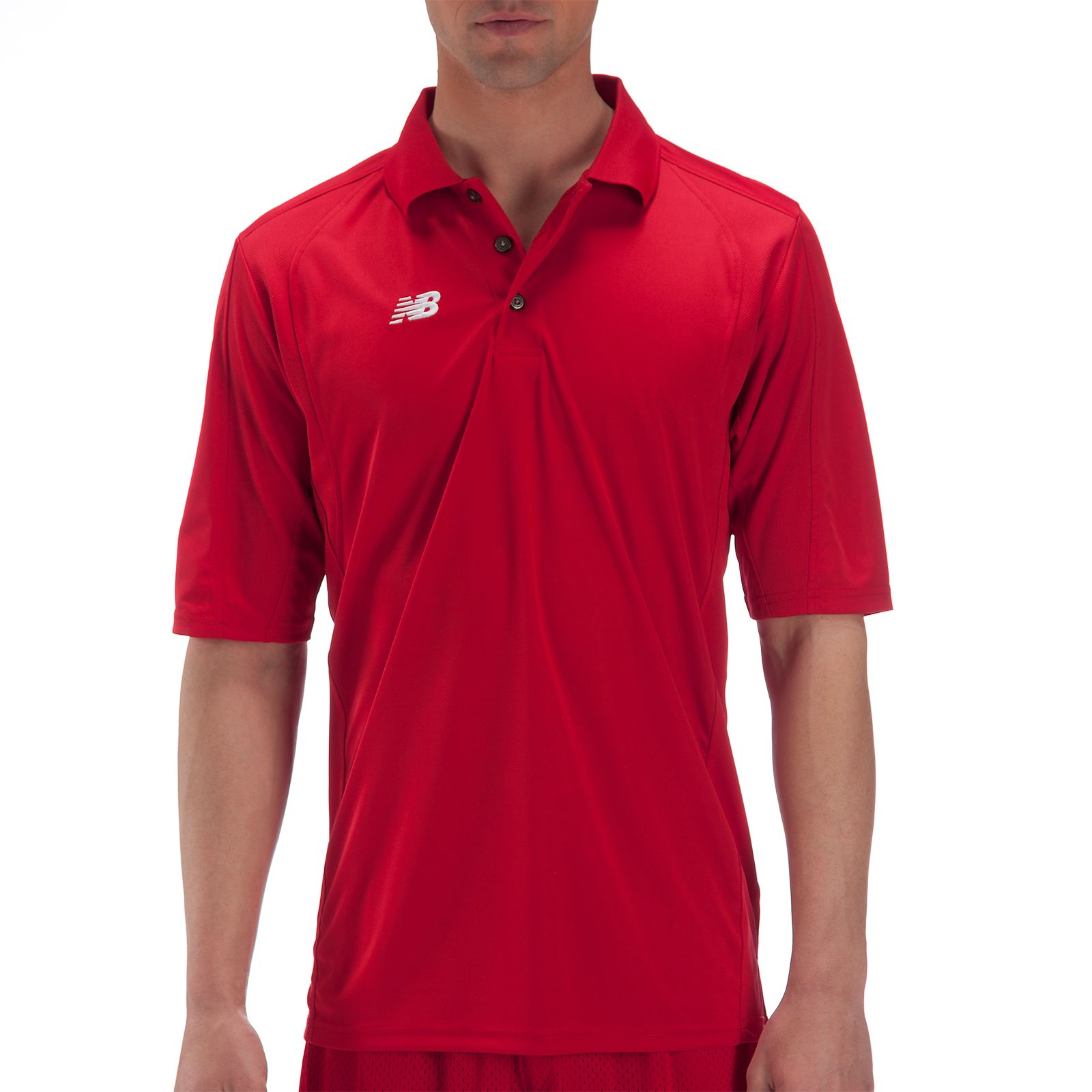 Solid Short Sleeve Polo, Team Red