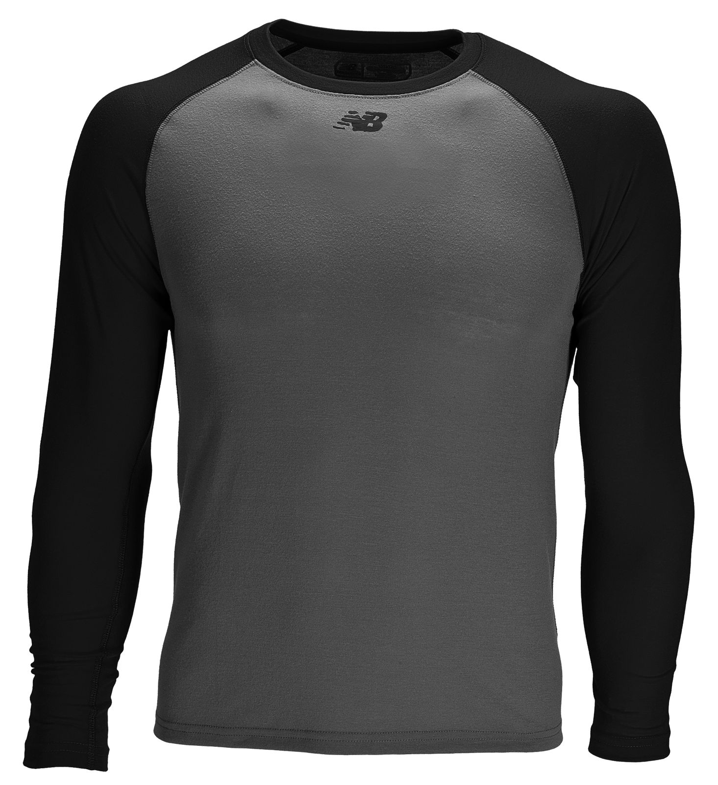 3/4 Sleeve Youth Baseball Tee, Team Black with Grey