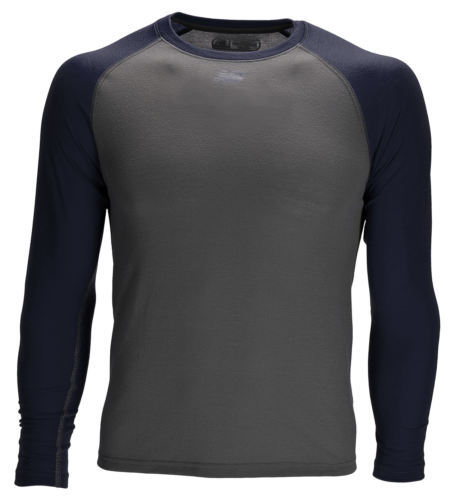 3/4 Sleeve Youth Baseball Tee, Team Navy with Grey
