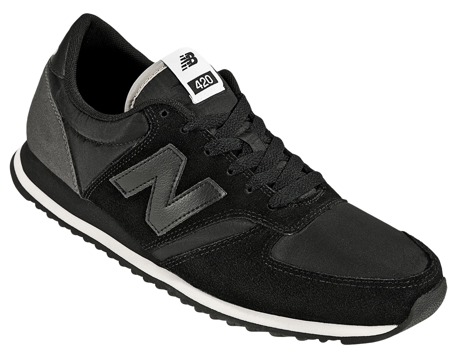 New Balance 420, Black with Grey &amp; White