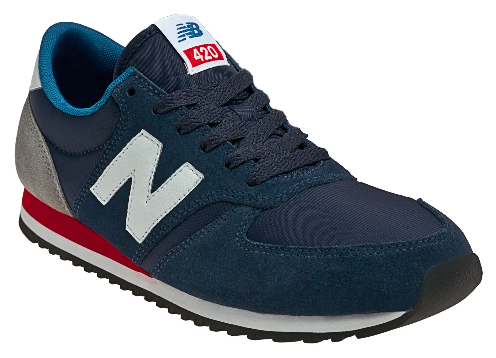 New Balance 420, Navy with Grey &amp; Red