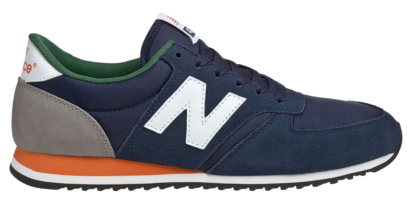 New Balance 420, Navy with White & Orange