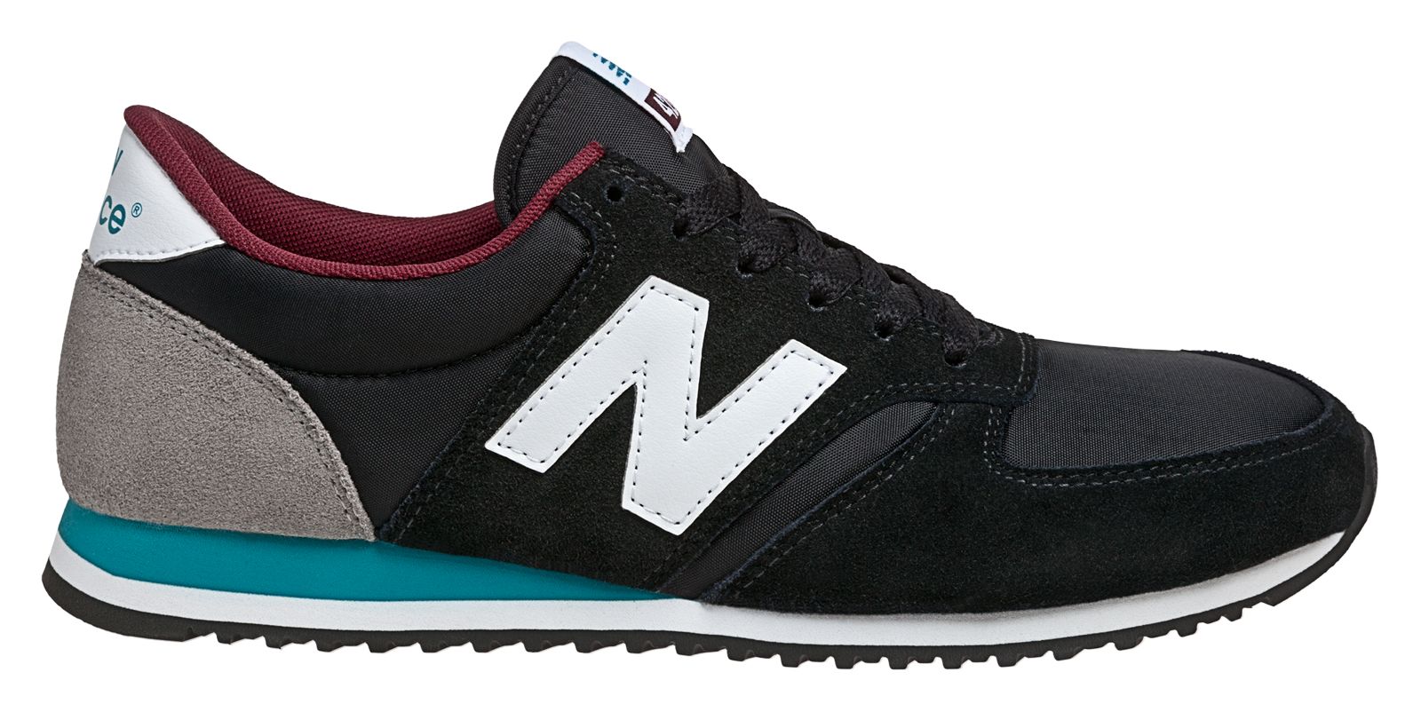 New Balance 420, Black with White &amp; Teal